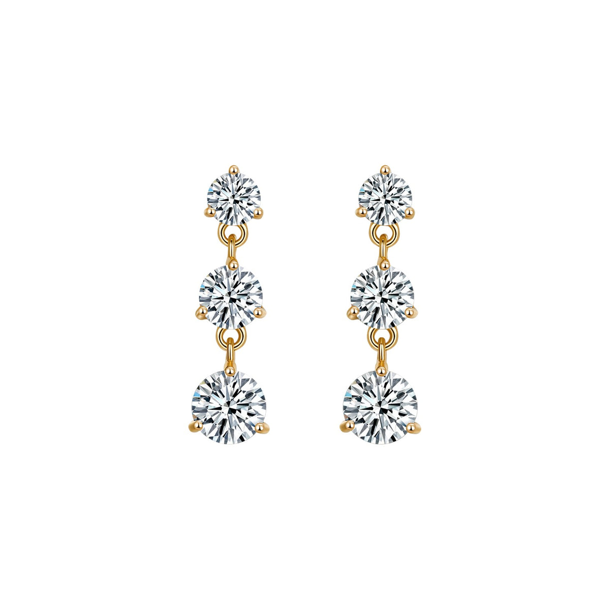 STUD PRINCESS EARRINGS - Vera Design