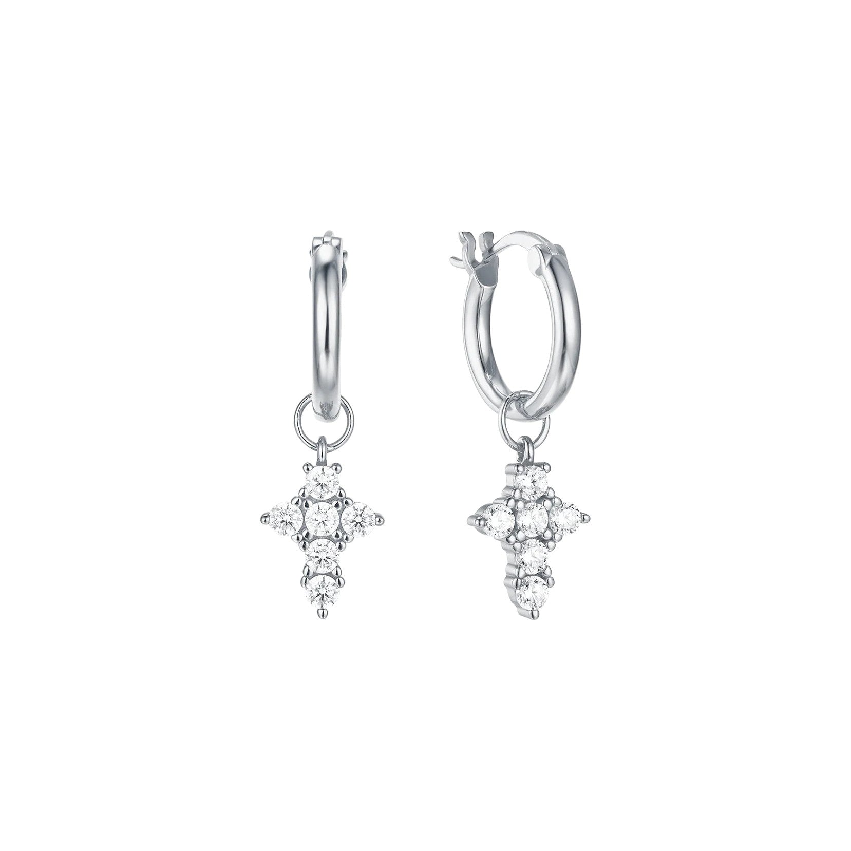 HOOP TINY CROSS DIVINE - Vera Design