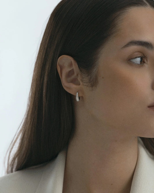 Mockberg Pave Precious Small Hoops