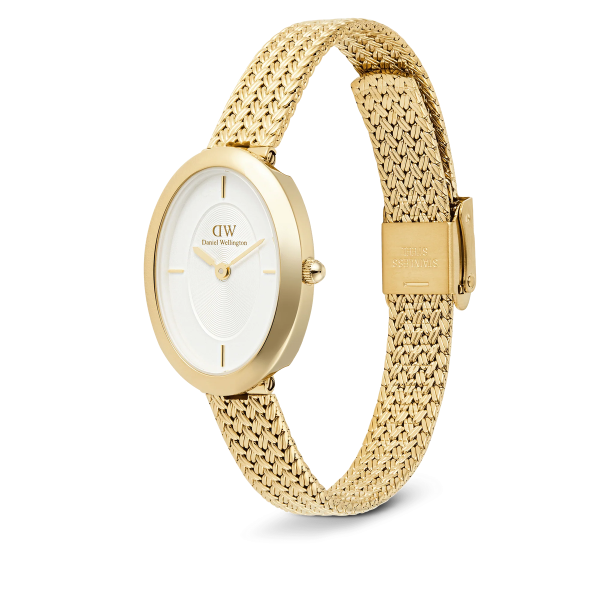 Daniel Wellington - Juliette Braided Mesh White Sunray Gold