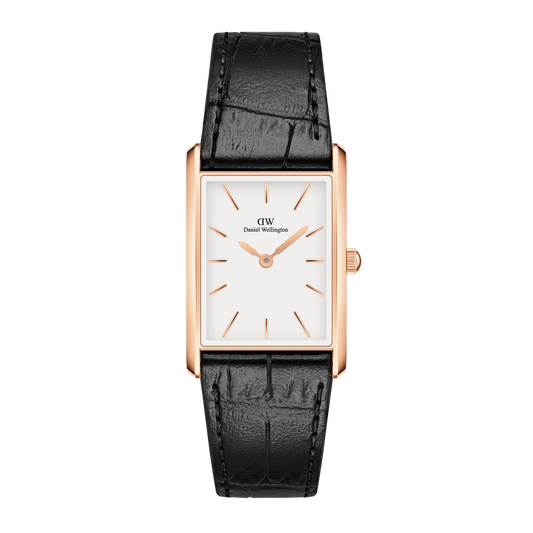 Daniel Wellington -  Bound Black Crocodile Rose Gold
