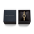 Daniel Wellington -Quadro Mini Arch 3-link Onyx Sunray Gold
