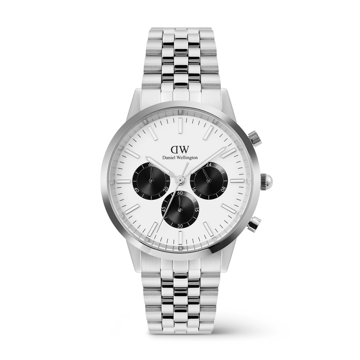 Daniel Wellington - Iconic Chronograph Arch 5-Link Off-White Panda