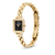 Daniel Wellington -Quadro Mini Arch 3-link Onyx Sunray Gold
