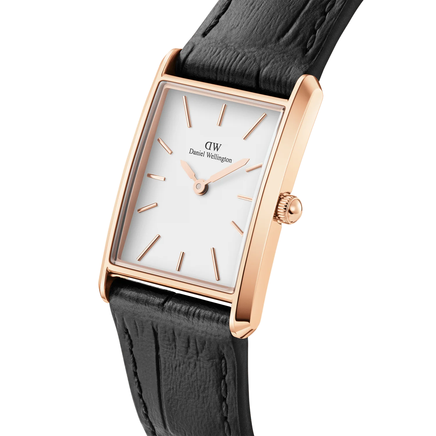 Daniel Wellington -  Bound Black Crocodile Rose Gold