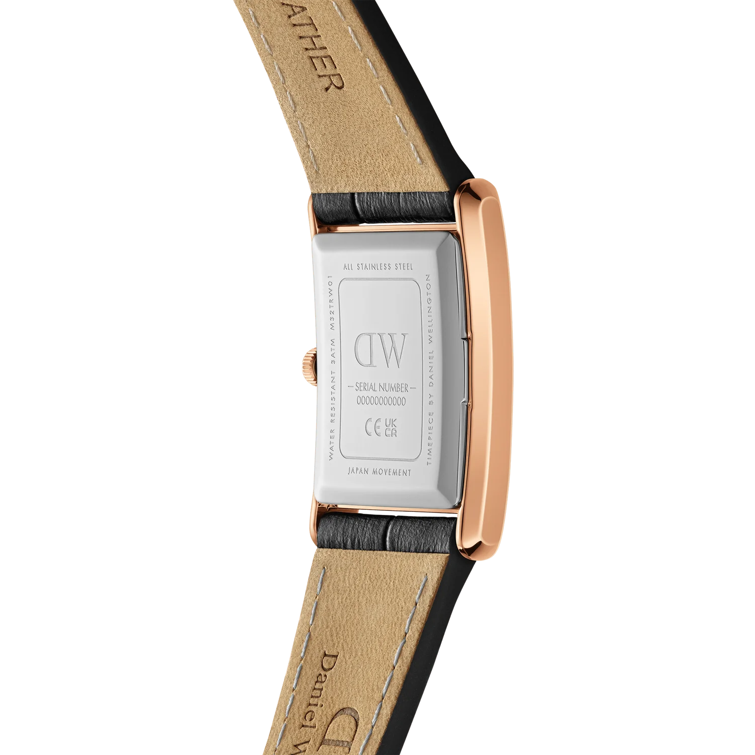 Daniel Wellington -  Bound Black Crocodile Rose Gold