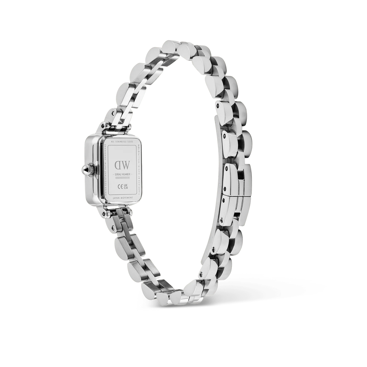 Daniel Wellington - Quadro Mini Arch 3-link Onyx Sunray Silver
