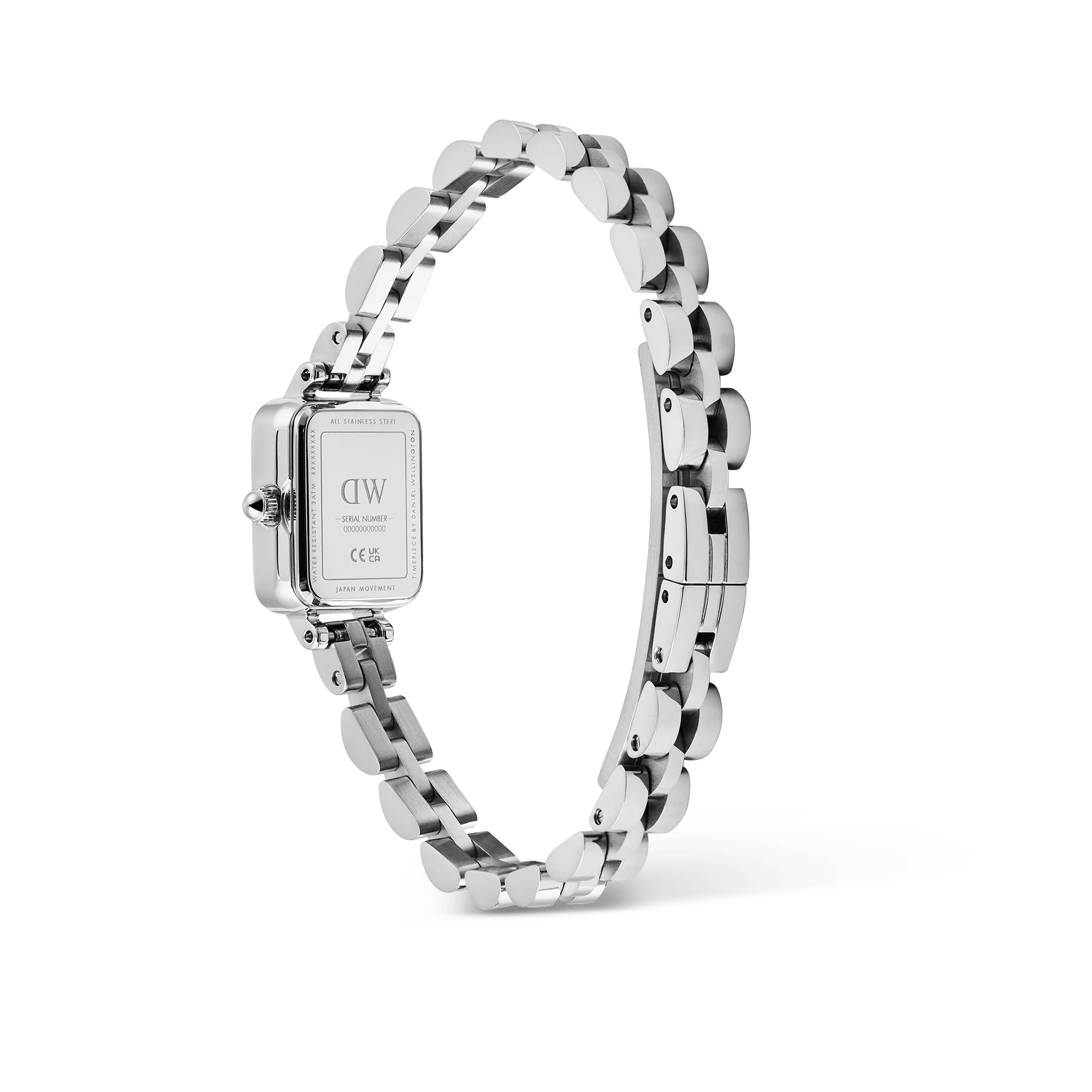 Daniel Wellington - Quadro Mini Arch 3-link White Sunray Silver